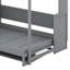 Lit escamotable double sur double avec lève-personne hydraulique et conception de bureau-1288325429
