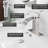 Single Handle Waterfall Bathroom Faucet With Pop-up Drain-112505131