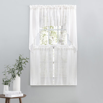 Matanah Premium Touch of Linen Swag Pair (Set of 2) 