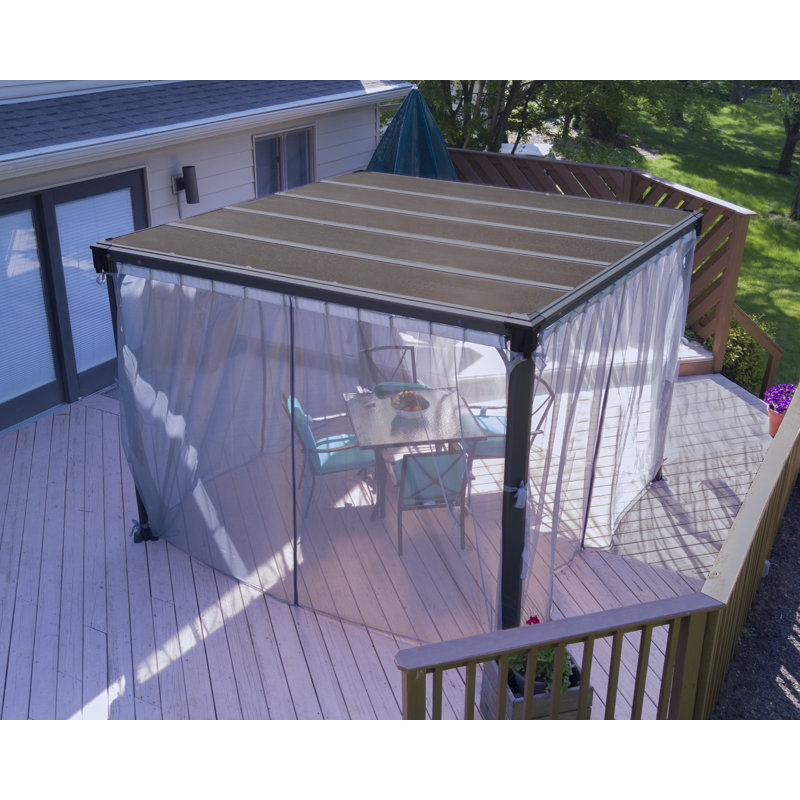 Palram - Canopia Milano 4300 10' x 14'/Martinique 5000 12' x 16' Gazebo Netting Screen