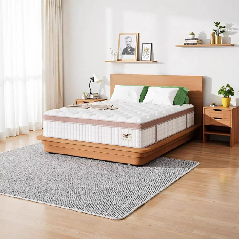 12 Inch Firm Hybrid Queen Mattress with Gel Memory Foam & Pocket Springs - Pressure Relief, Motion Isolation & Cooling Comfort for Restful Sleep