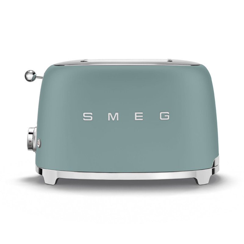 SMEG 50's Retro Style Aesthetic 2 Slice Toaster, Emerald Green