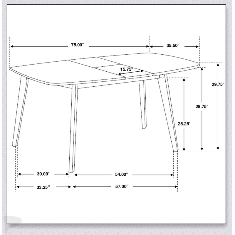 Carson Carrington Extension Leaf Dining Table, For Versatile And Stylish Dining Spaces.
