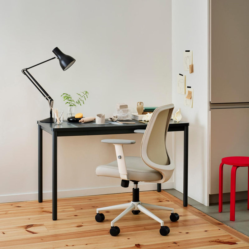 Daily Desk, 28.5" H x 36" W x 24" D, Charcoal, Charcoal