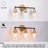 Glam 3-Light Bath Vanity Light Dimmable with Glass Bell Shade