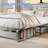 Antique Silver Queen Bed