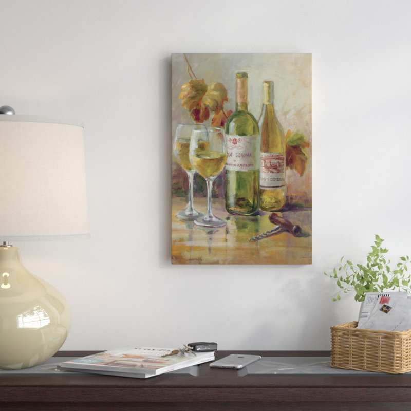 Ouverture du vin II, reproduction d'art sur toile tendue, H 12 po x l 8 po x P 0,75 po, Toile tendue, Aucun mat