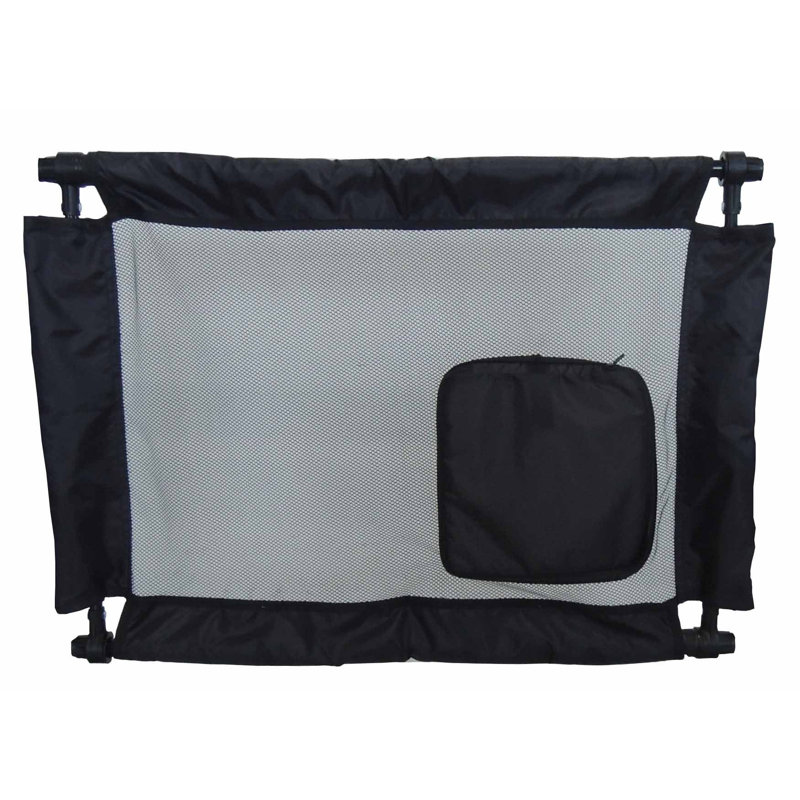 Barrière pour chien pliable et réglable, Noir