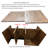 Extendable Walnut TV Stand with Storage(88"-115")
