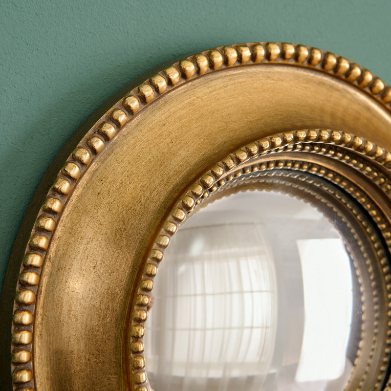 Aster Wood Convex Wall Mirror