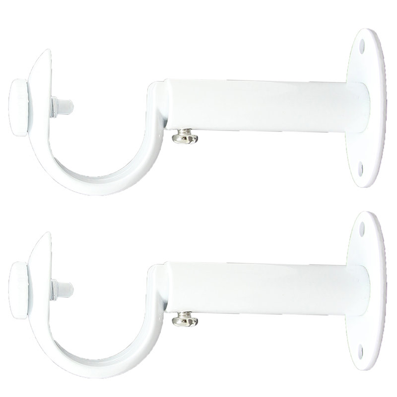 Support de fixation pour rideau 1 po Alpharetta, Blanc lustré