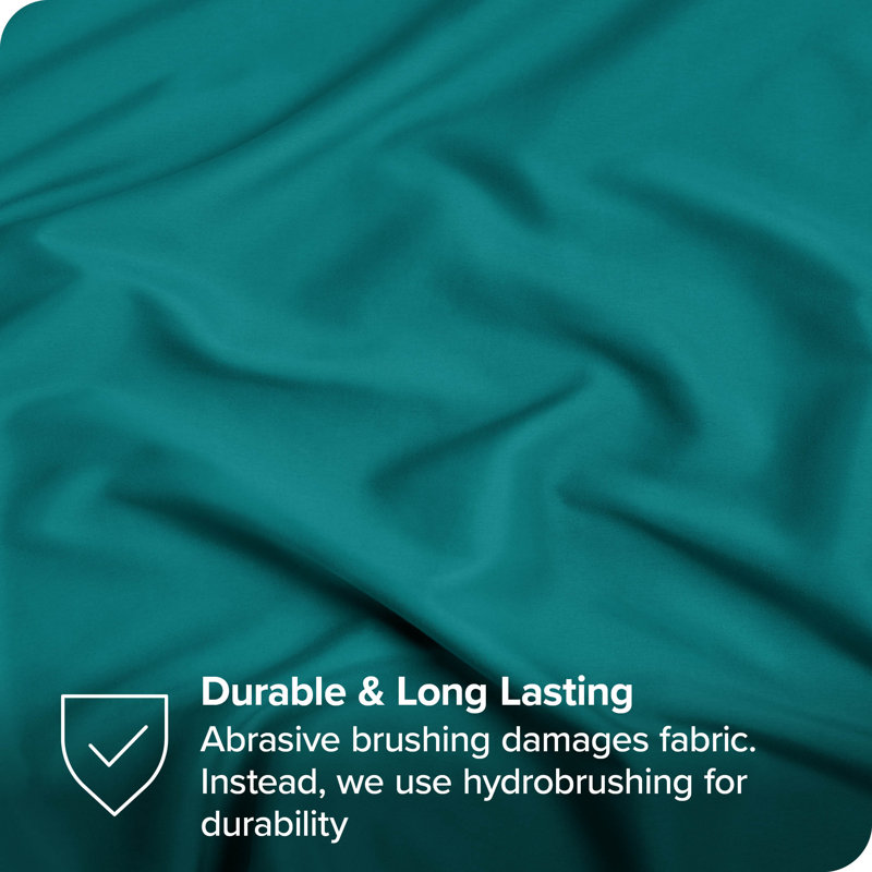 Microfiber Sheet Set with Bonus Pillowcase Set, Emerald, Split King