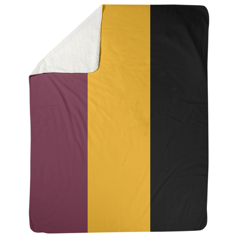 Couverture polaire basket Boston, l 50 po x L 60 po, Vert / Doré