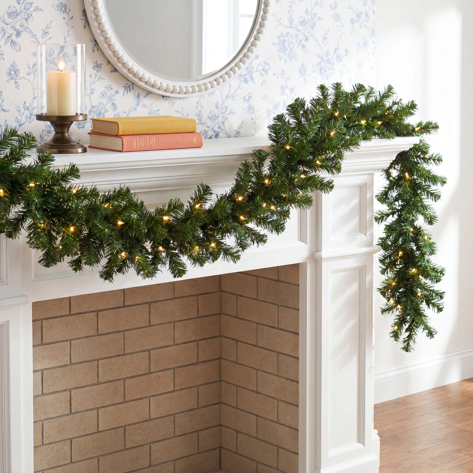 108" Pre-Lit Fir Christmas Garland