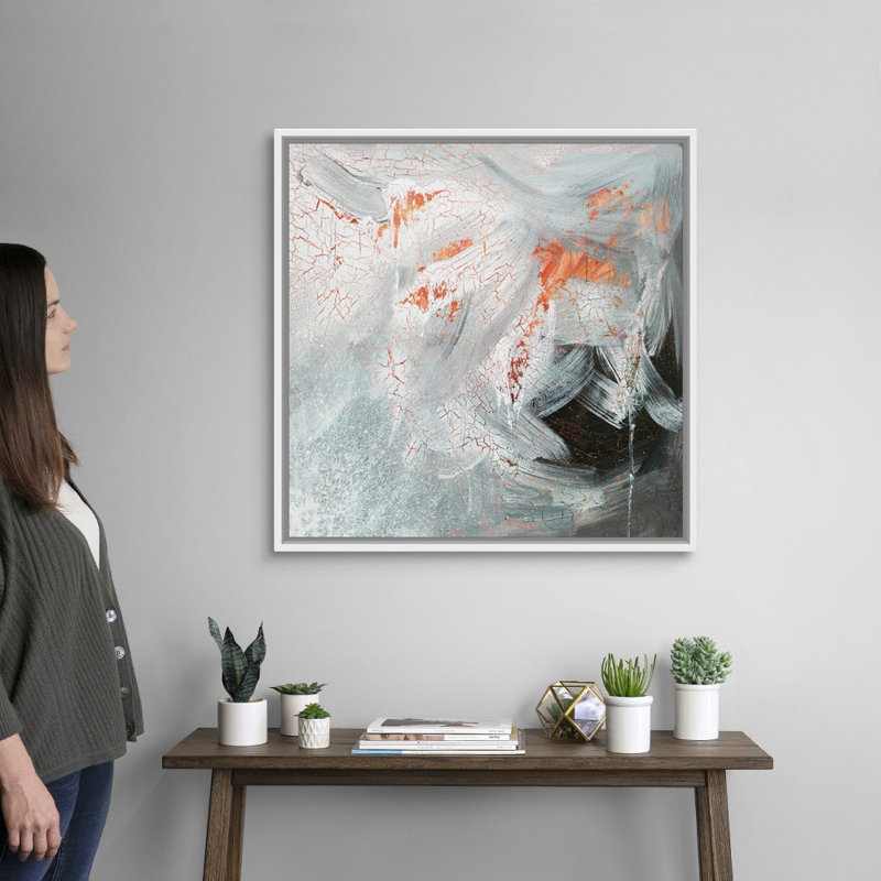 « Beyond the pâle » par Tyson Estes, reproduction d’art sur toile, H 32 po x l 32 po x P 1,75 po, Cadre flottant blanc