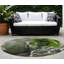 Tapis extérieur rond rond 8 po