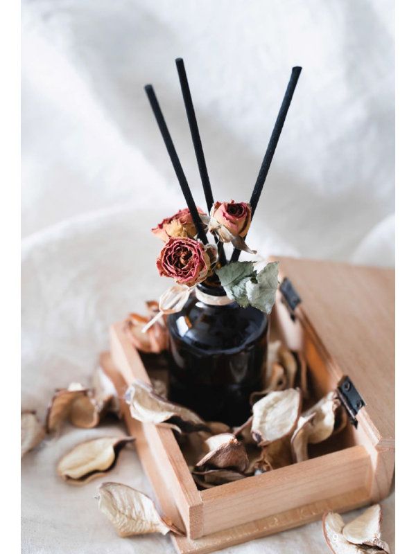 Huile de parfum en velours noir