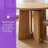Solid Wood Round Dining Table With Extendable Top For Home Dining-1825344011