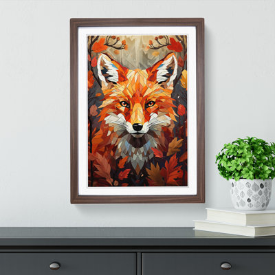 Fox Geometric No.4 Framed Print