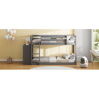 Bunk Bed With 4 Drawers And 3 Shelves by Harriet Bee