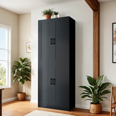 Kitchen Pantry Cabinet, 71" Tall Kitchen Pantry Storage Cabinet With Doors, Kitchen Pantry Hutch With Storage For Kitchen, Dining Room by Ebern Designs