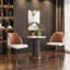 Ensemble de 2 chaises d'appoint rembourrées en cuir épais Melway-305034932