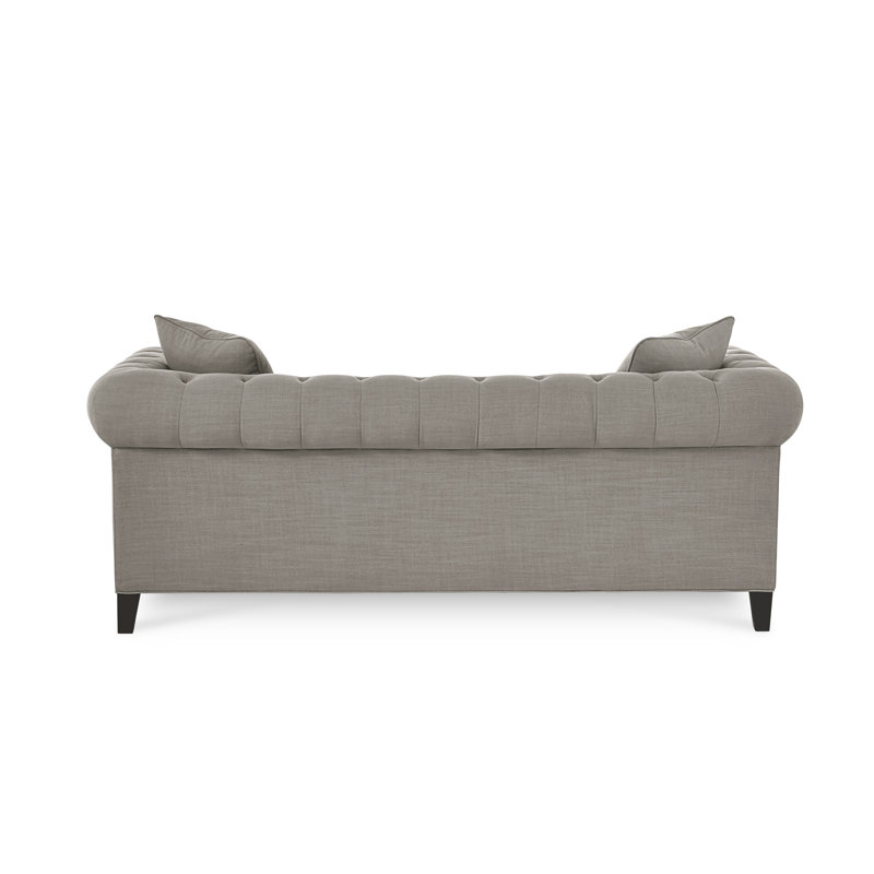 Caspar 82'' Upholstered Sofa, Gypsy Vapor Performance Microfiber
