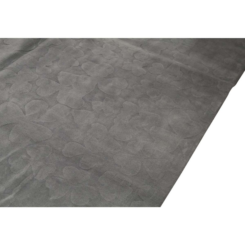 Abstract Area Rug in Gray, Rectangle 7'9" x 9'9"