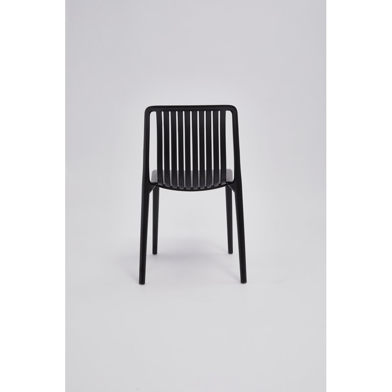 Chaise d'appoint en polypropylène, Noir