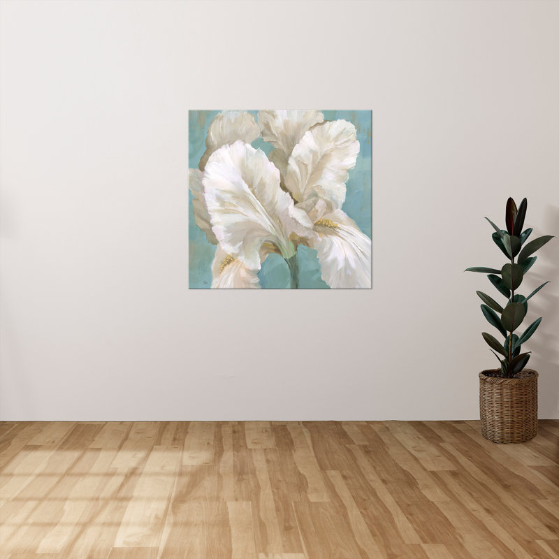 "Iris I" par Nan, reproduction sur toile, H 18 po x l 18 po x P 1 po
