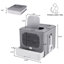 Alexian Plastic Litter Box Enclosure with Scoop