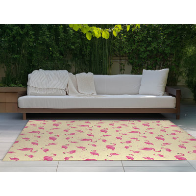Tapis d'extérieur Summer Flamingo
