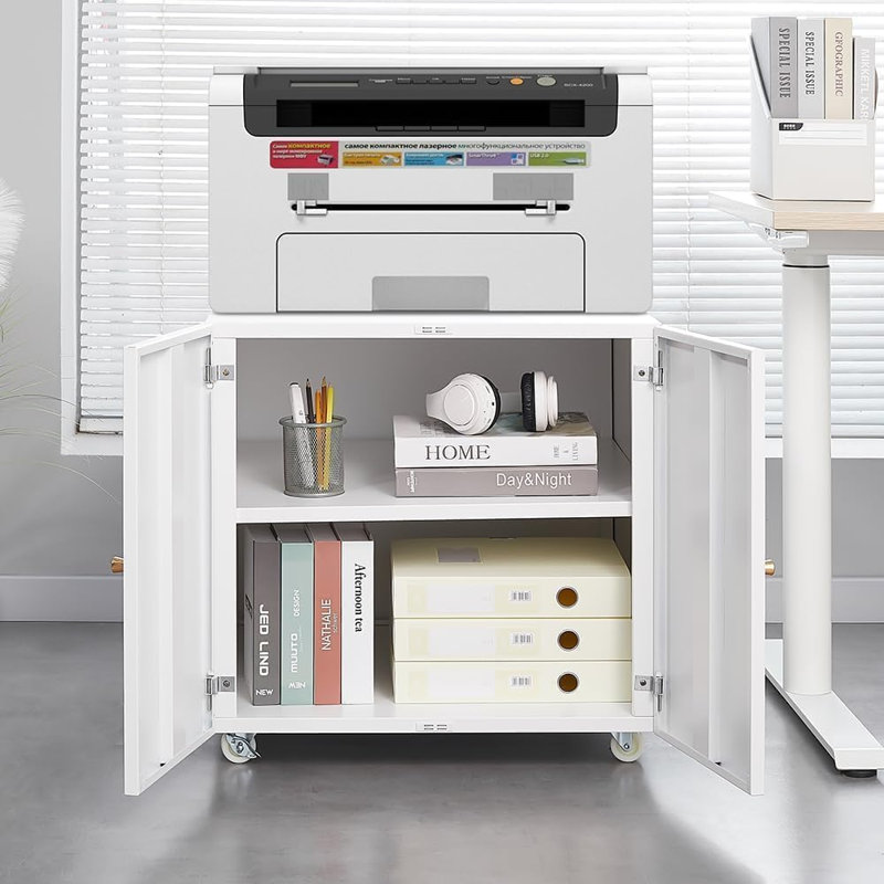 55cm Wide File Cabinet, White