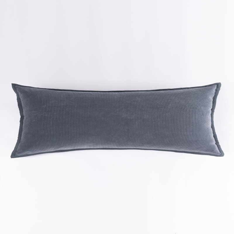 SAUNDERS SHAM, BLEU ACIER, OREILLER, Marine