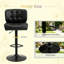 Chaise de cuisine capitonnée à boutons, chaise de bar pivotante, tabouret de bar, tabouret de comptoir confortable (seulement 2 pièces)