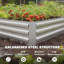 Lit de jardin surélevé galvanisé avec treillis, fond ouvert, argent-1984878114-1984878117