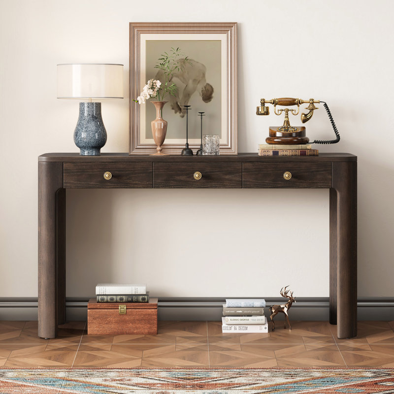 Console rustique 52 po à 3 tiroirs Rustic, Espresso
