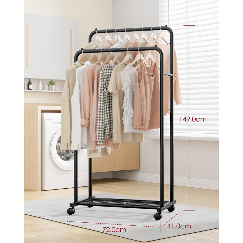 72cm Rolling Clothing Rack