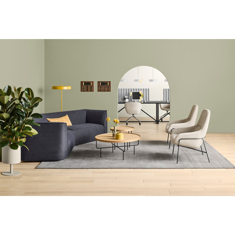 Filtered Out Wool Area Rug, Rectangle 9' x 12', Gray