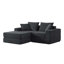 Canapé modulaire modulaire Loveaeat Cloud, canapé désossé avec base antidérapante, canapé-lit douillet pour des espaces de vie personnalisables, canapé modulaire moderne avec méridienne en L, assise profonde-306324715