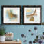 Blue Rythme I - ensemble de 2 peintures encadrées-526605221-526605225