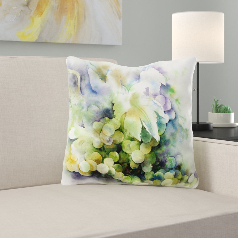 Coussin décoratif à vin Quesenberry, Microsuède, Intérieur