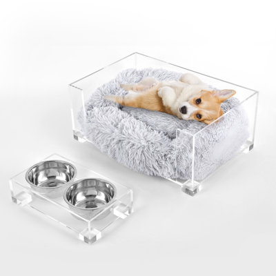 Lit pour animal de compagnie avec coussin lavable Billie Lucite