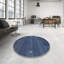 Tapis de zone bleu contemporain-1250289796