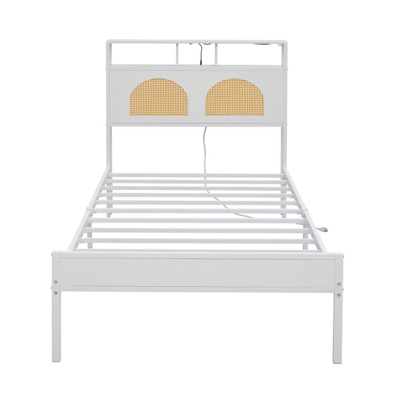 Platform Bed with Charging