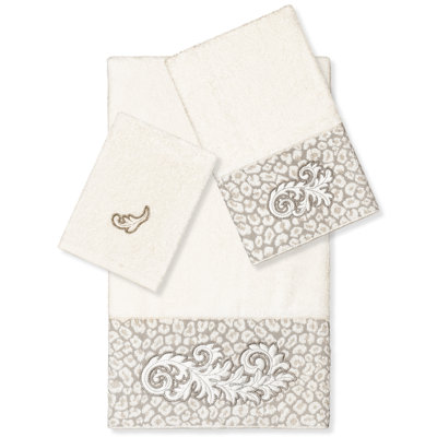April 3 Piece Turkish Cotton Towel Set