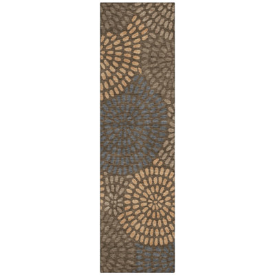 Machine Washable Indoor/Outdoor Chantille ACN2492 Geometric Rug