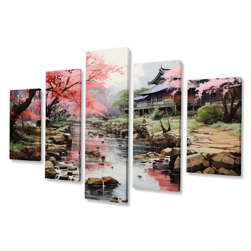 Asian Art Zen Garden IV, 5 pièces