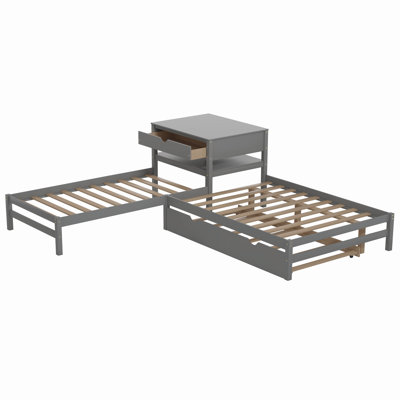 Bharti Solid Wood Convertible Storage Bed