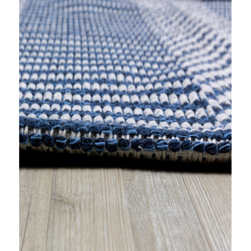 Kohdyn Cotton Striped Indoor Rug, Rectangle 4'2" x 5'11"